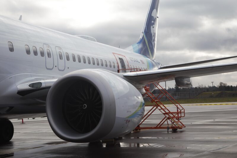 a jet engine on a runway