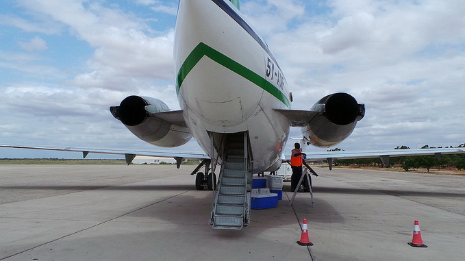 African Express DC-9-32 in Wajir