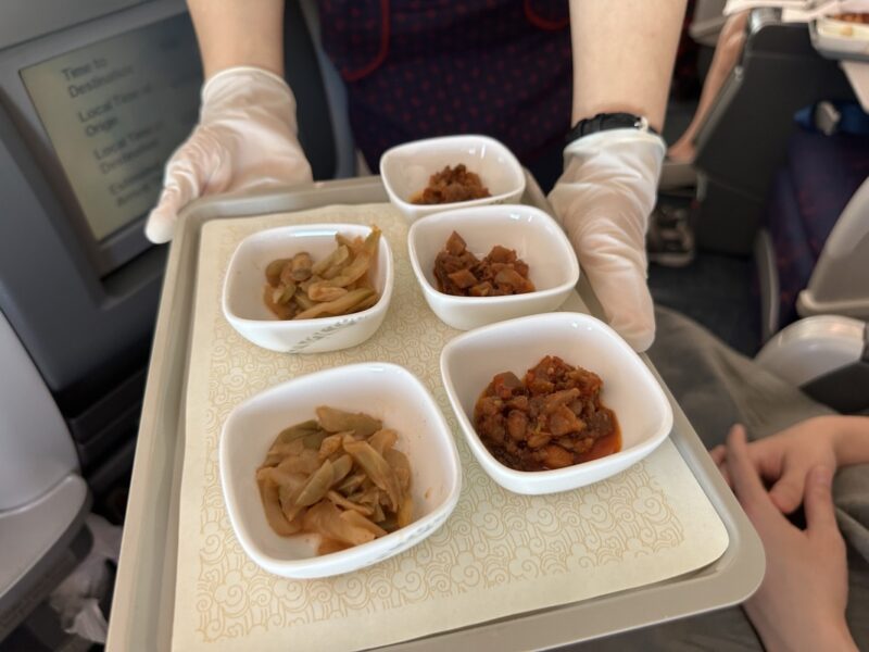 a tray of food on a tray