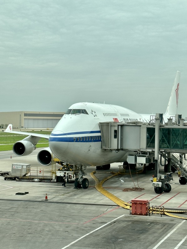 an airplane at an airport