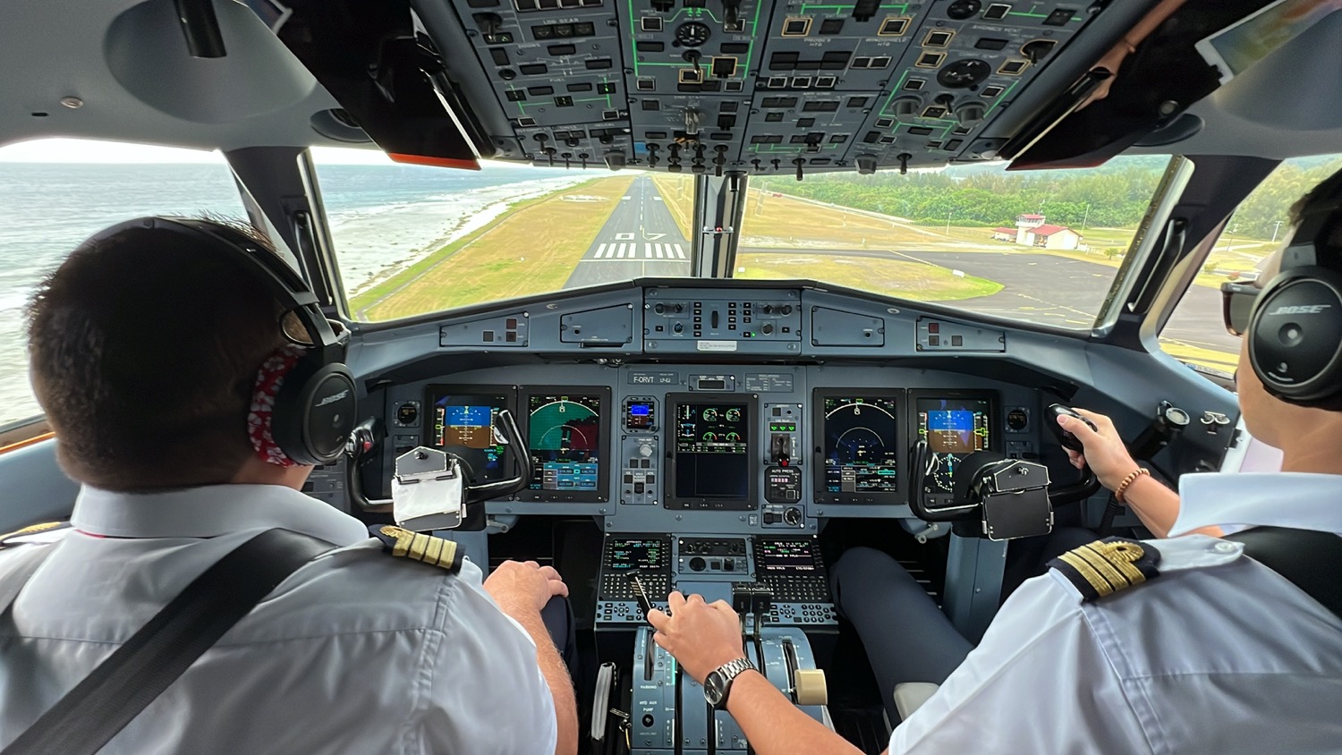 a cockpit of an airplane