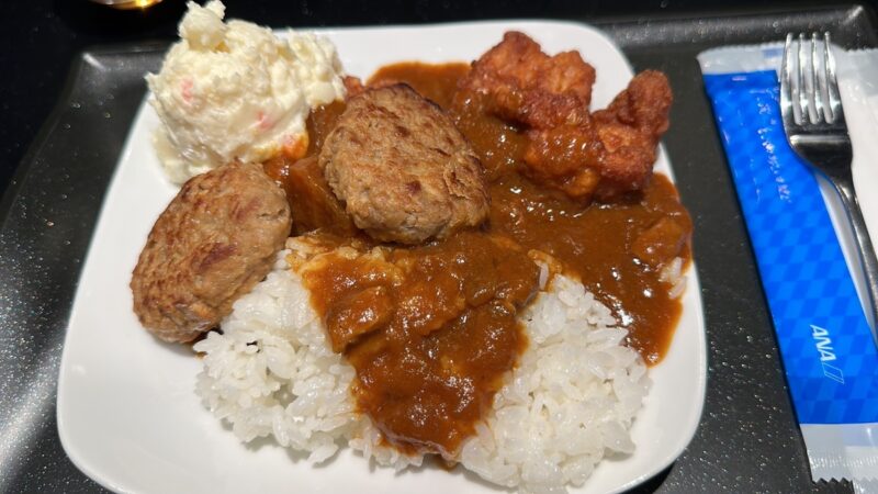 a plate of food on a table