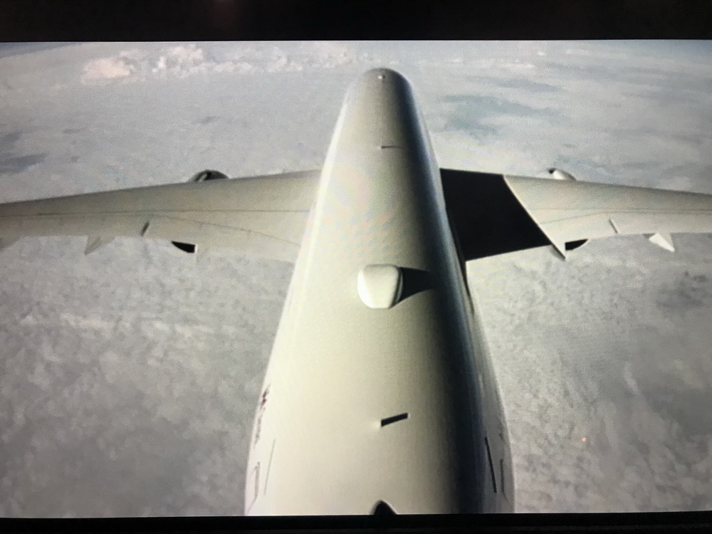 the wing of an airplane in the sky