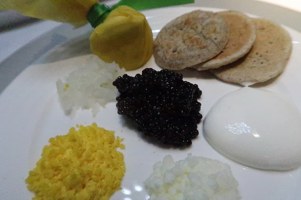 a plate of food on a table