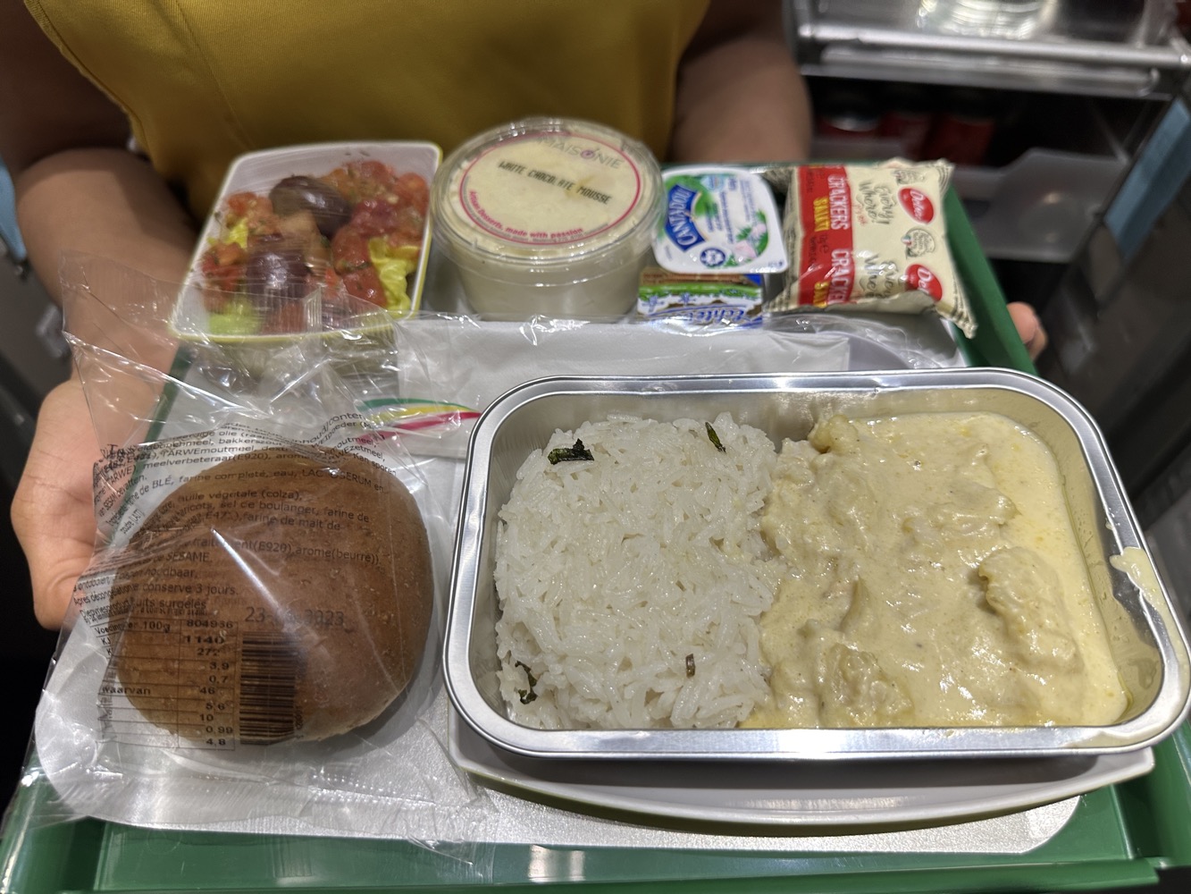 a tray of food on a tray