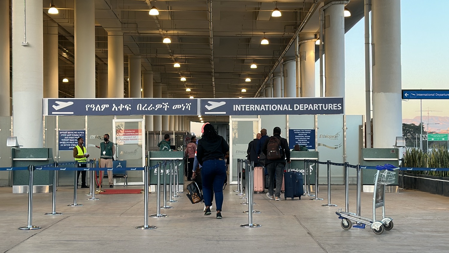 people walking in a terminal