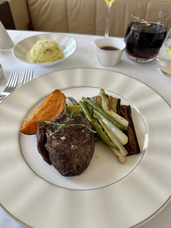 a plate of food on a table