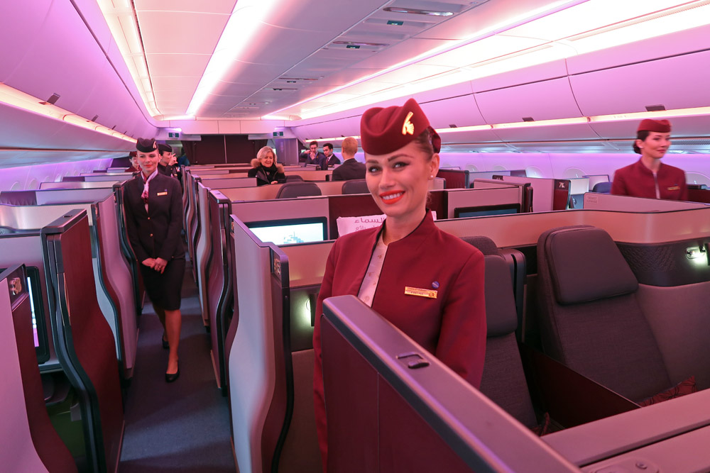 Qatar Airways A350-1000 Qsuite Business Class