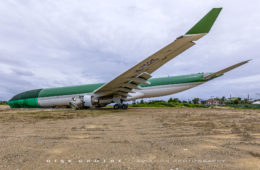 a large airplane on the ground