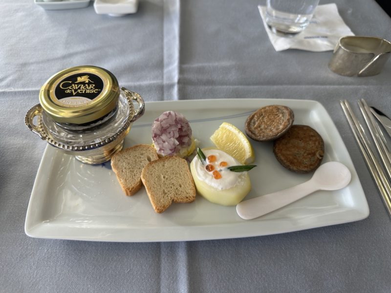 a plate of food on a table