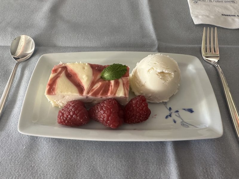 a plate of food on a table