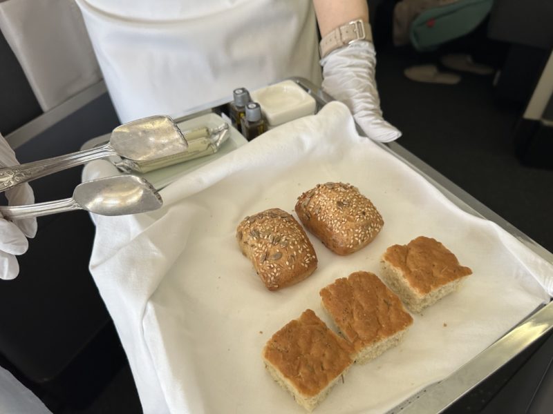 a tray of food on a tray