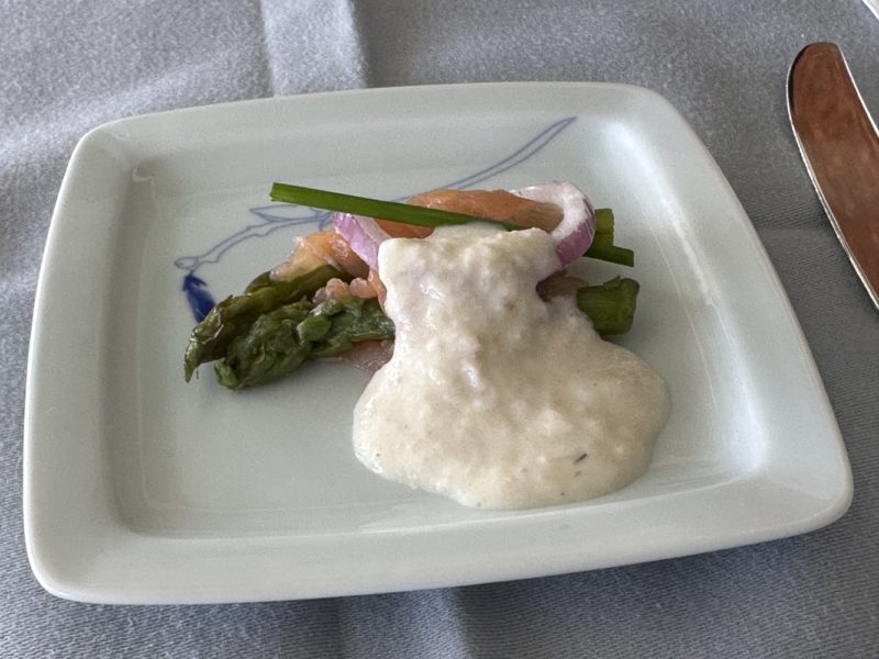 a plate of food on a table