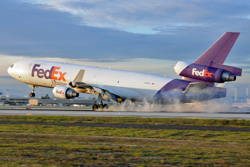 a plane on the runway