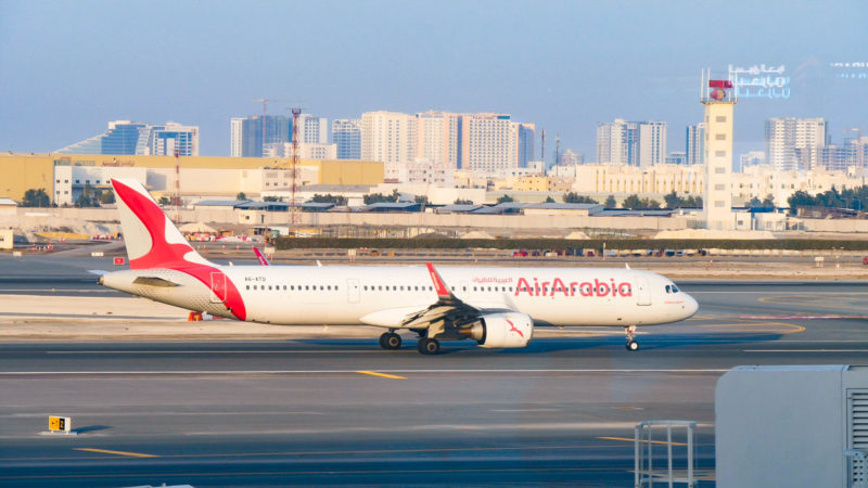 a large airplane on a runway