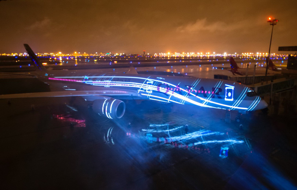 a plane at an airport