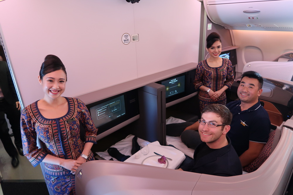 Singapore Airlines A380 New Business Class Middle Pair seats