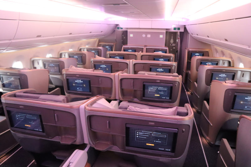 Singapore Airlines A350-900ULR Business Class