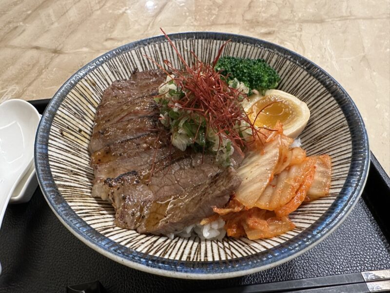 a bowl of food on a table