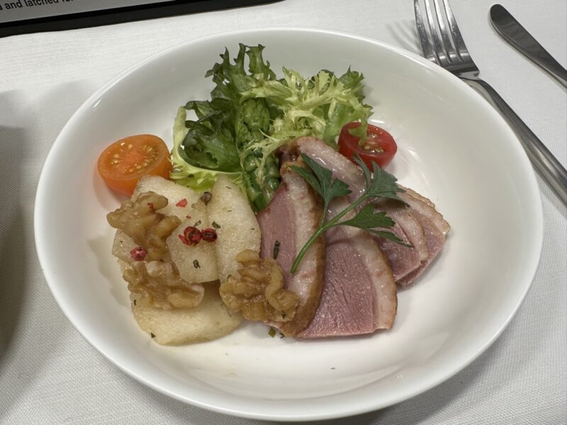 a plate of food on a table