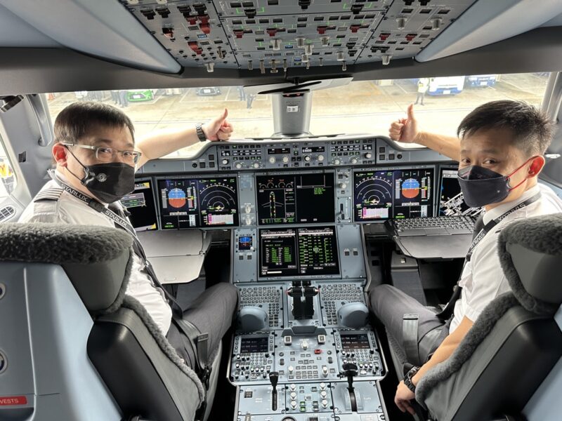 Chairman of Starlux Airlines, KW Chang personally flies his passengers on the inaugural flight to LA