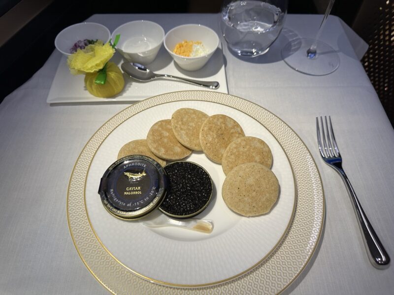 a plate of food on a table