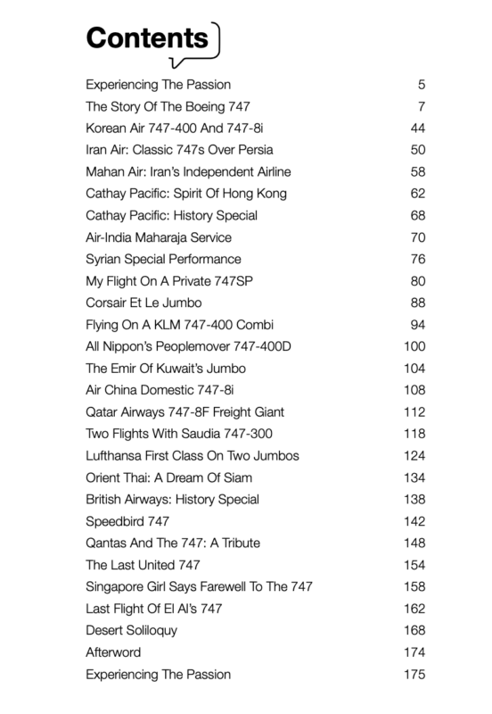 Content of Air747 Book