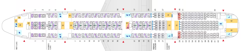 a map of an airplane